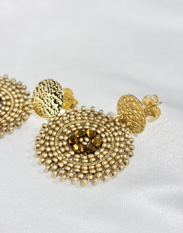 boucles d'oreilles plaqué or santibé sohaia