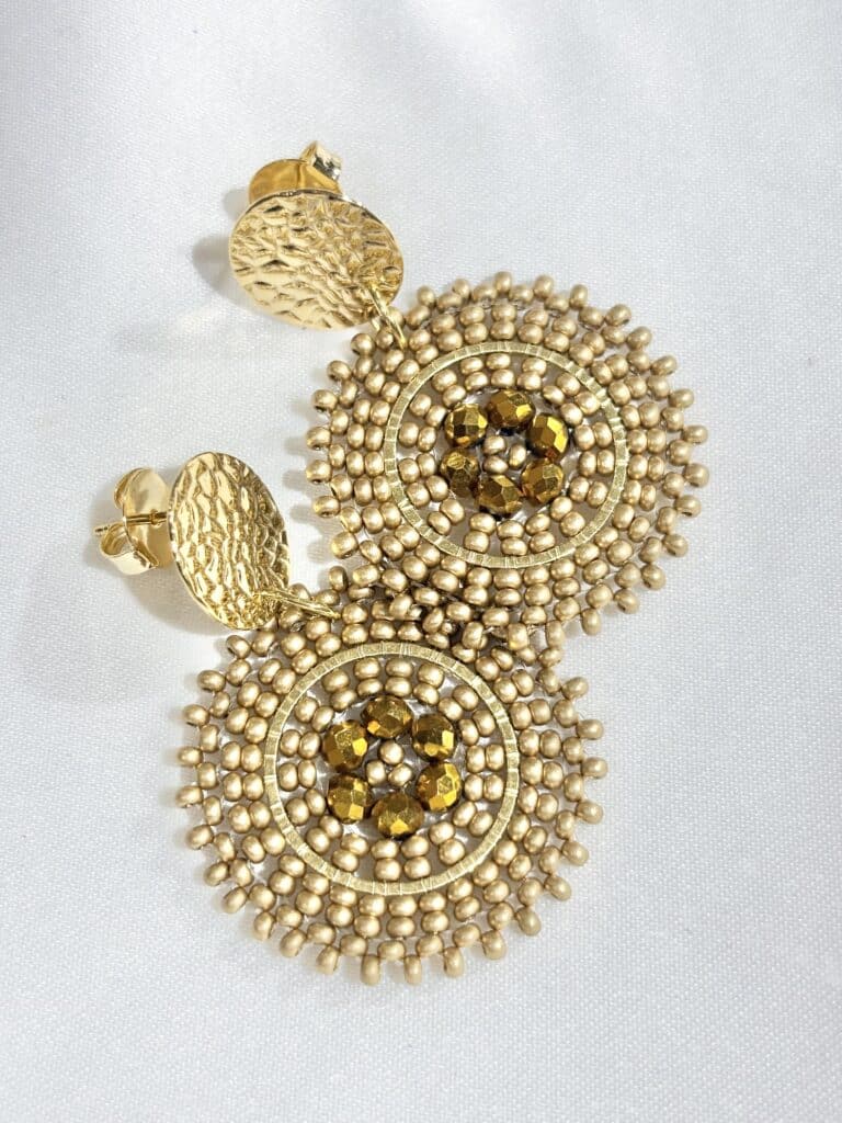 boucles d'oreilles plaqué or santibé sohaia