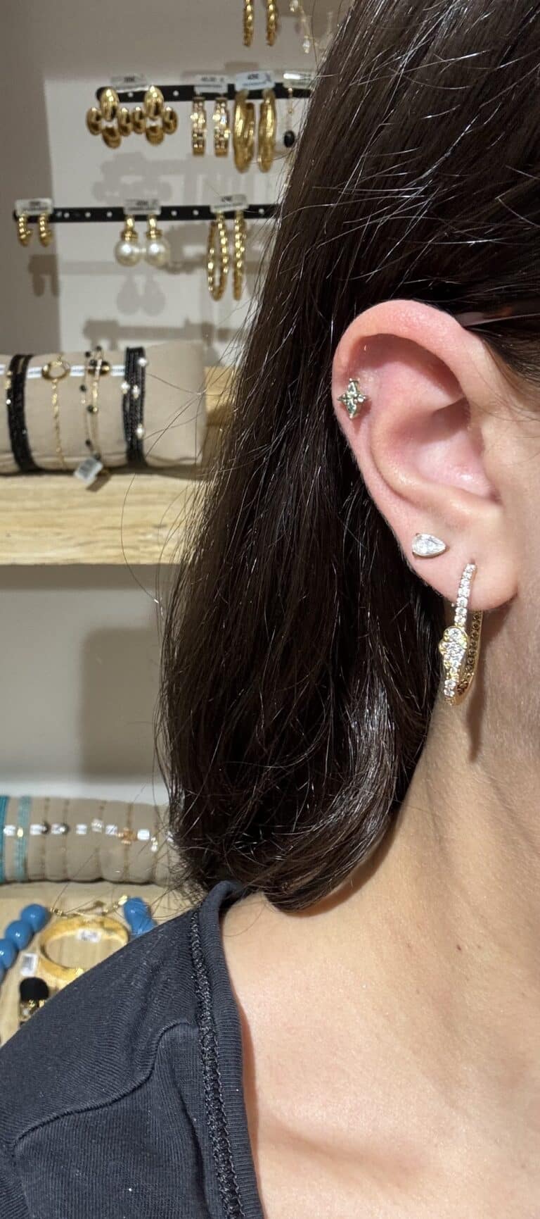 boucles d'oreilles créoles sohaia bijoux acier inoxydable