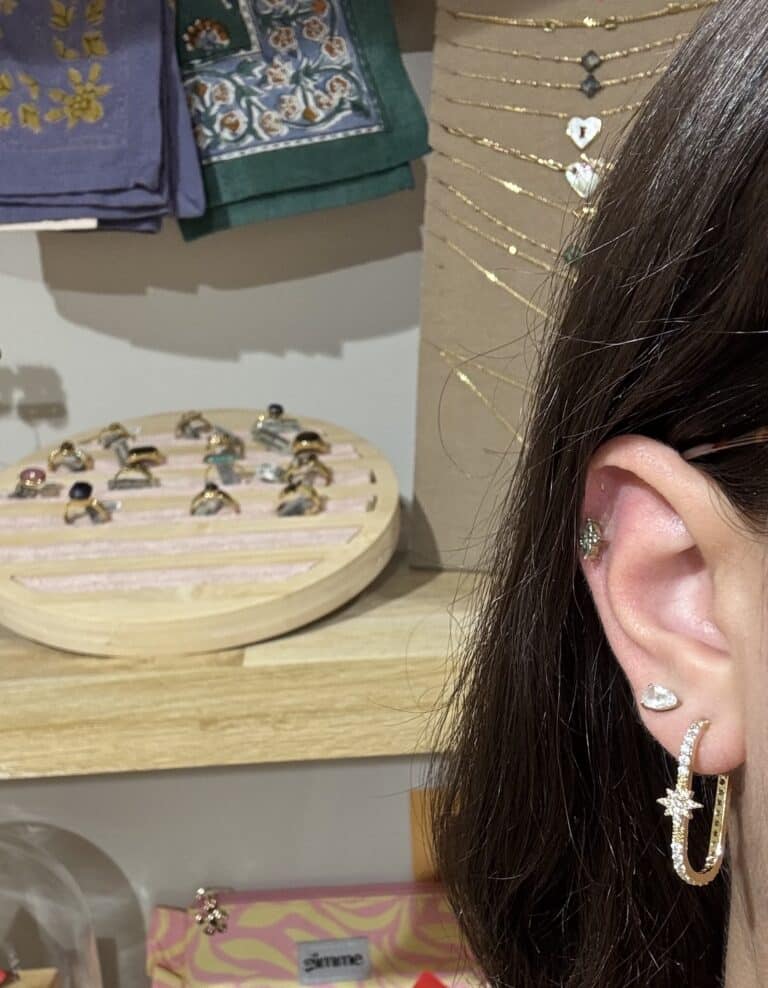 boucles d'oreilles créoles sohaia bijoux acier inoxydable