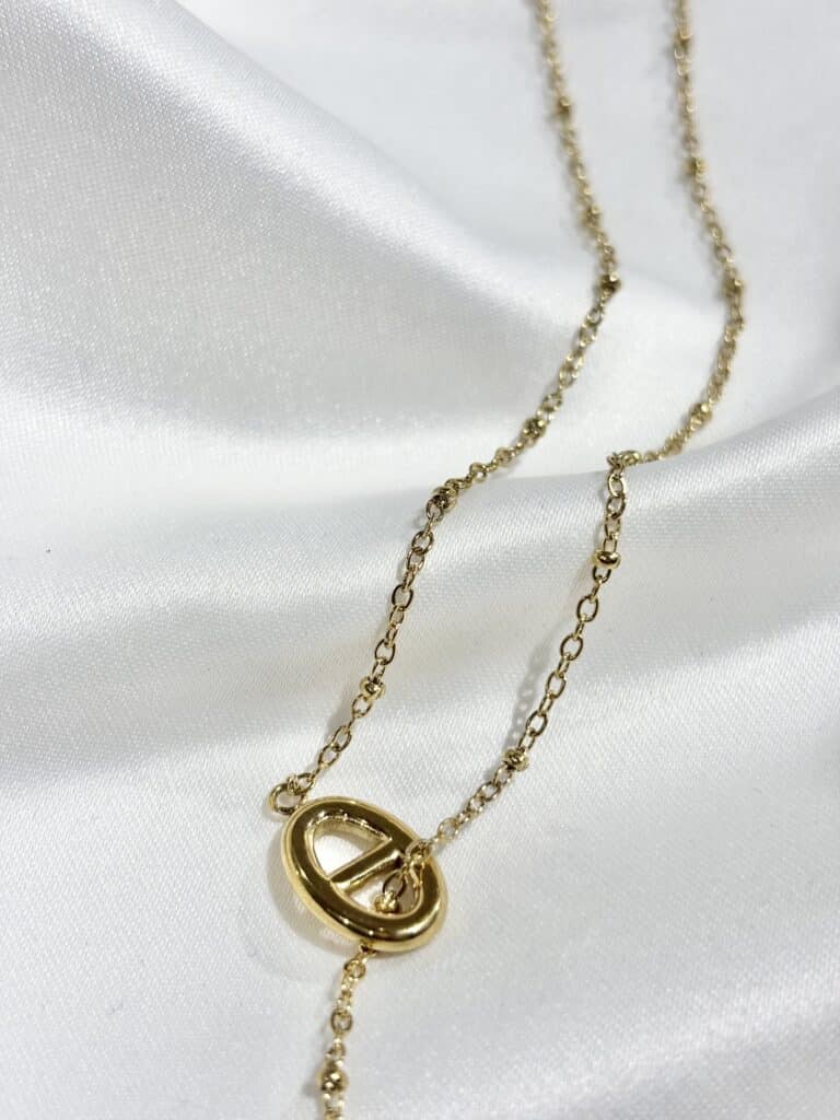 collier sohaia bijoux acier inoxydable maille marine