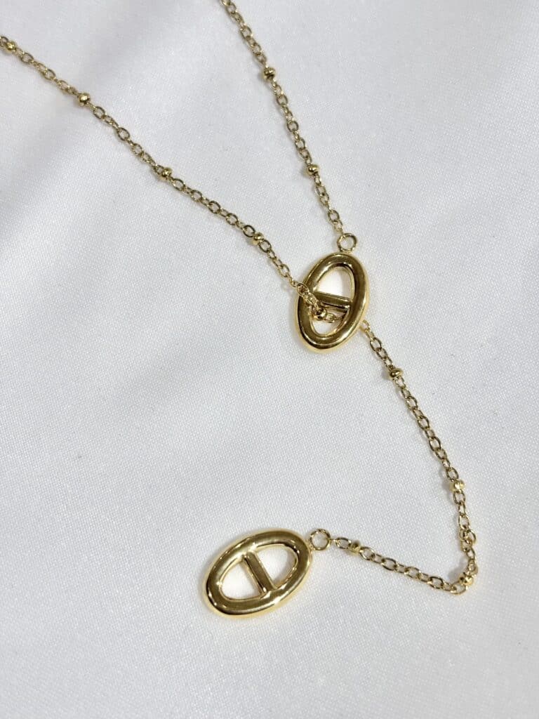 collier sohaia bijoux acier inoxydable maille marine