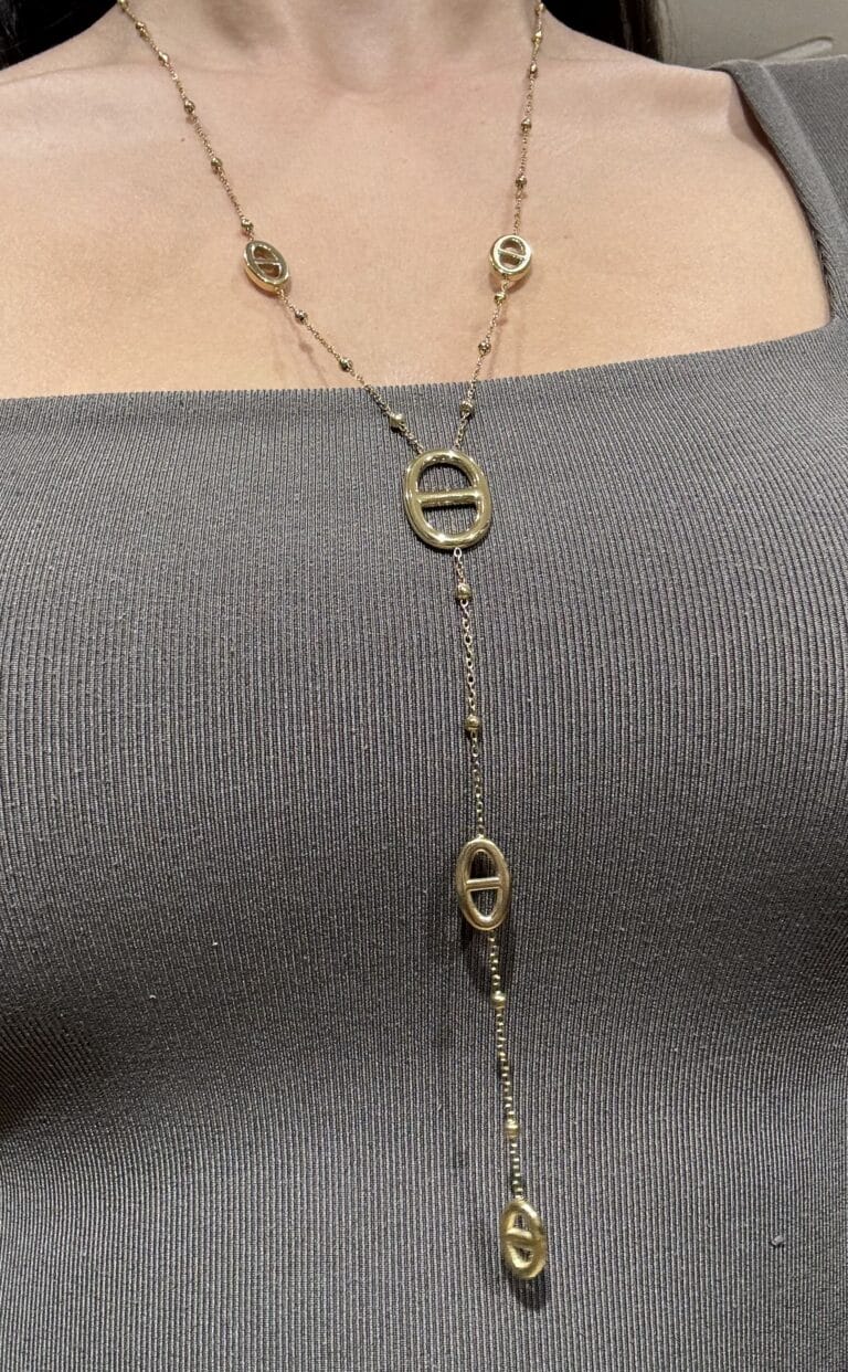 collier sohaia bijoux acier inoxydable maille marine
