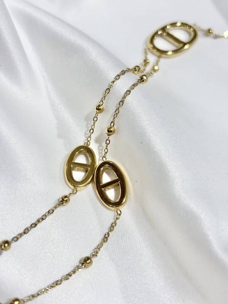 collier sohaia bijoux acier inoxydable maille marine