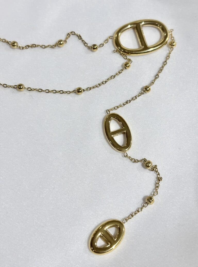 collier sohaia bijoux acier inoxydable maille marine