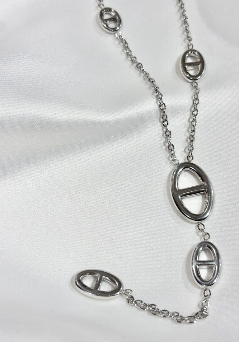 collier sohaia bijoux acier inoxydable maille marine