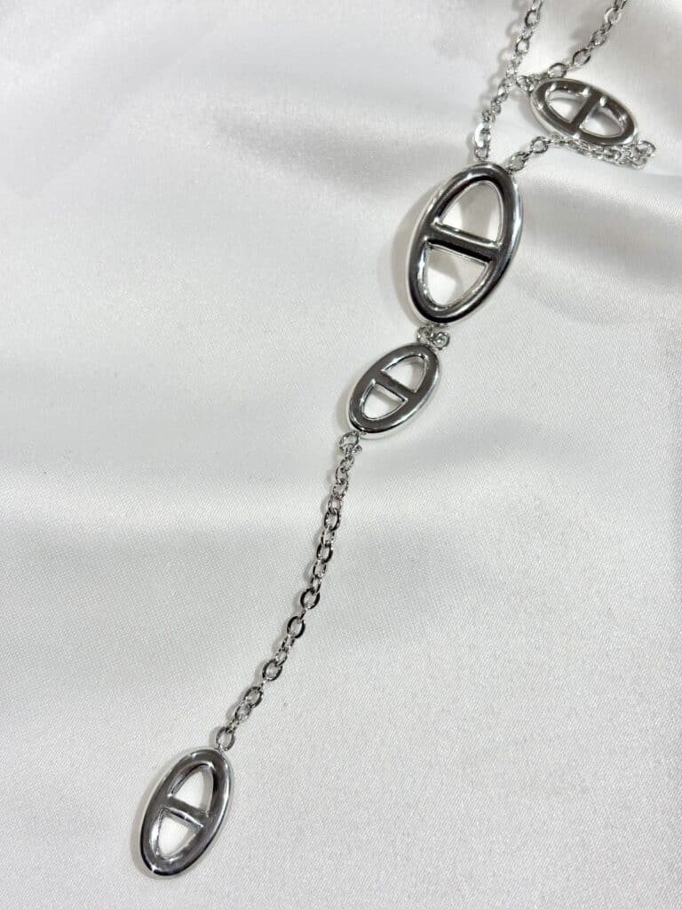 collier sohaia bijoux acier inoxydable maille marine