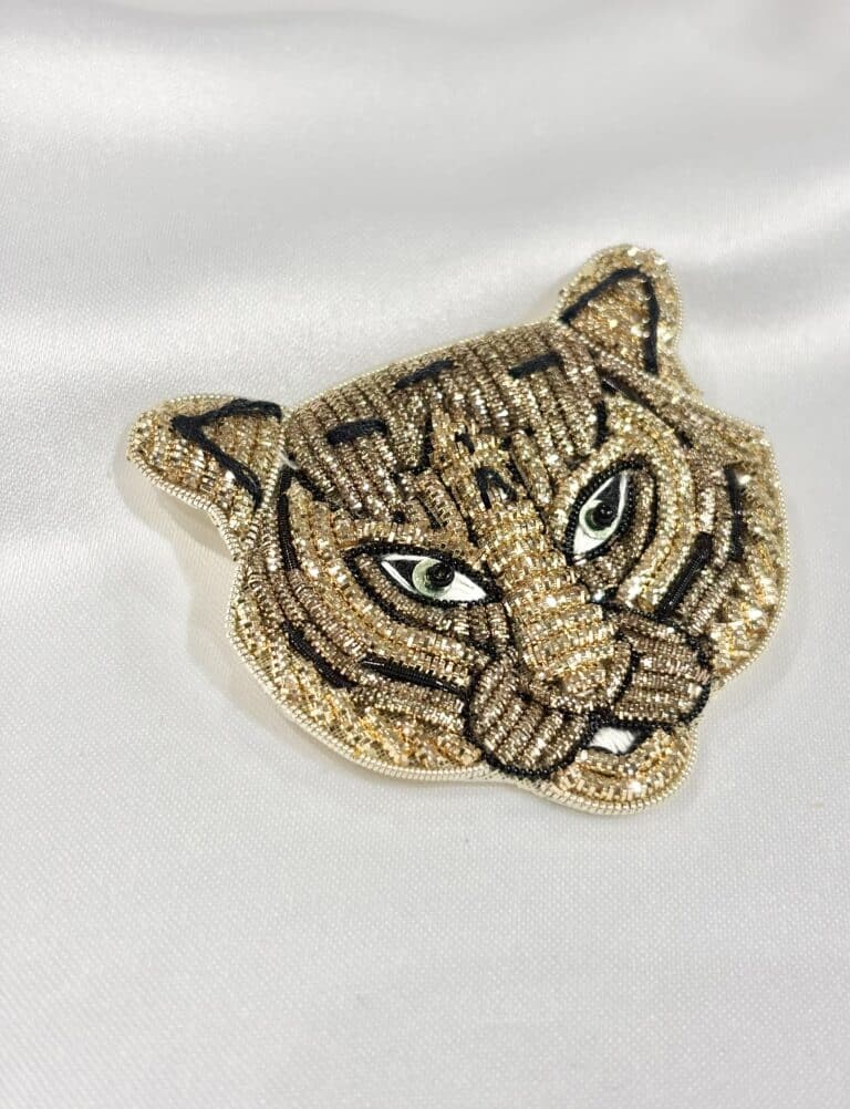 broche niiki paris brode tigre sohaia bijoux