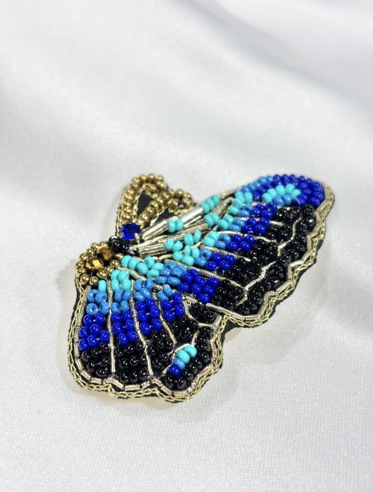 broche niiki paris brode papillon sohaia bijoux