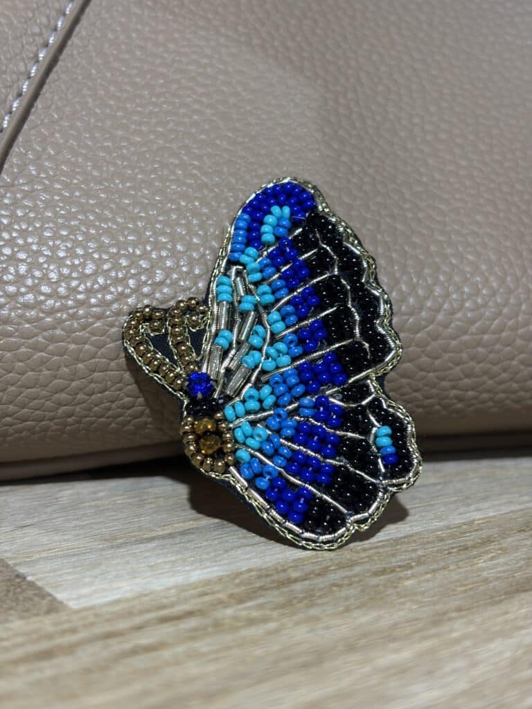broche niiki paris brode papillon sohaia bijoux