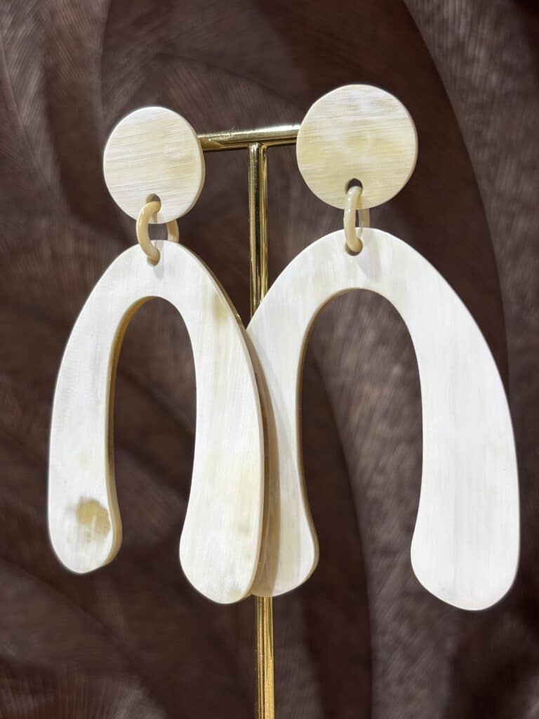 boucles d'oreilles soyang corne sohaia bijoux