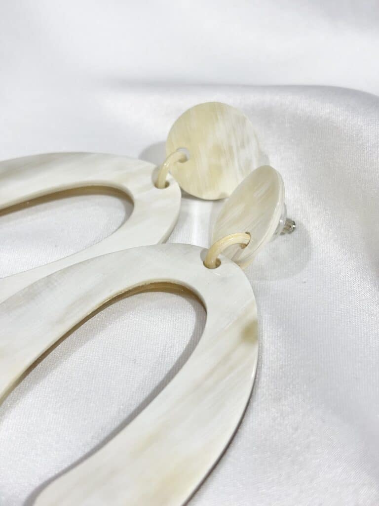 boucles d'oreilles soyang corne sohaia bijoux