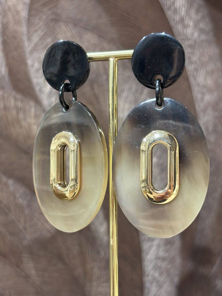boucles d'oreilles soyang corne sohaia bijoux