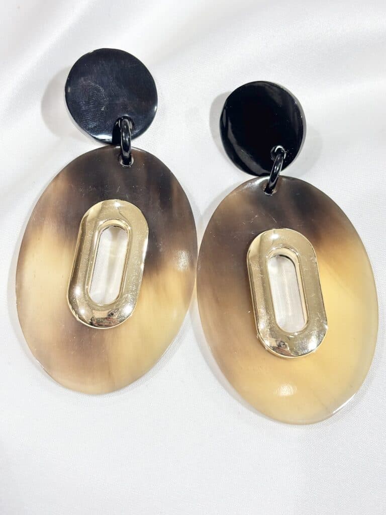 boucles d'oreilles soyang corne sohaia bijoux