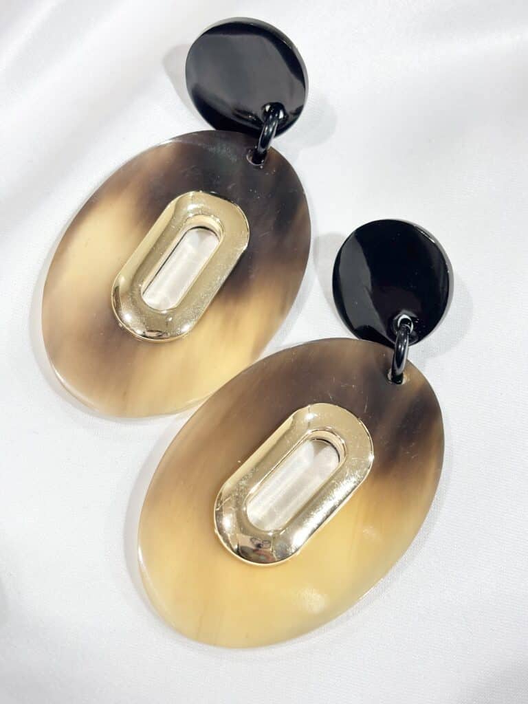 boucles d'oreilles soyang corne sohaia bijoux