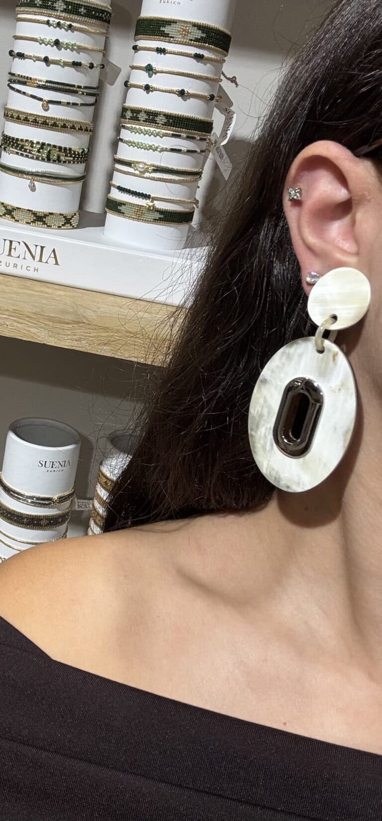boucles d'oreilles soyang corne sohaia bijoux