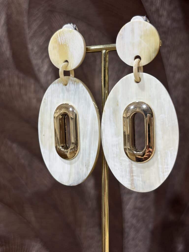 boucles d'oreilles soyang corne sohaia bijoux