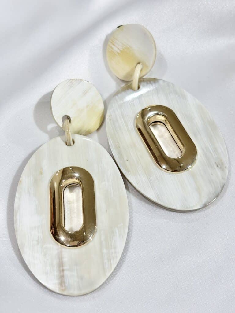 boucles d'oreilles soyang corne sohaia bijoux