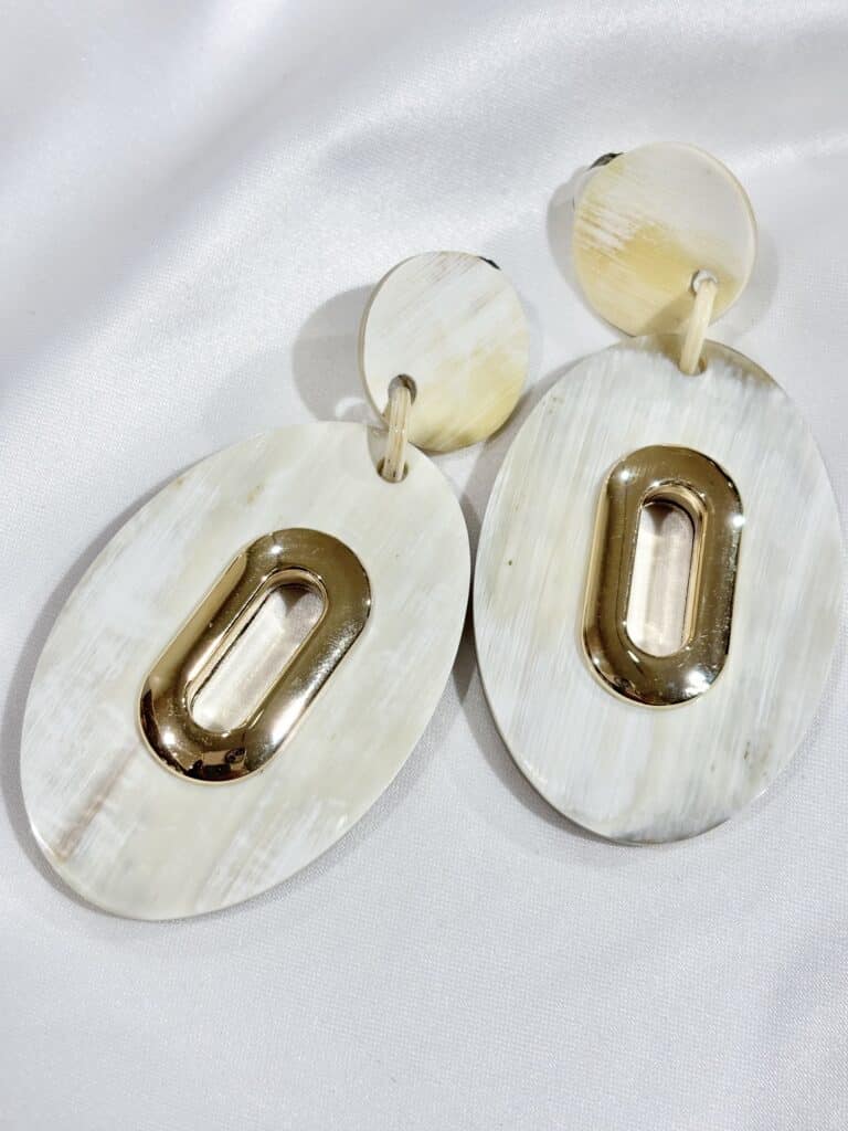 boucles d'oreilles soyang corne sohaia bijoux