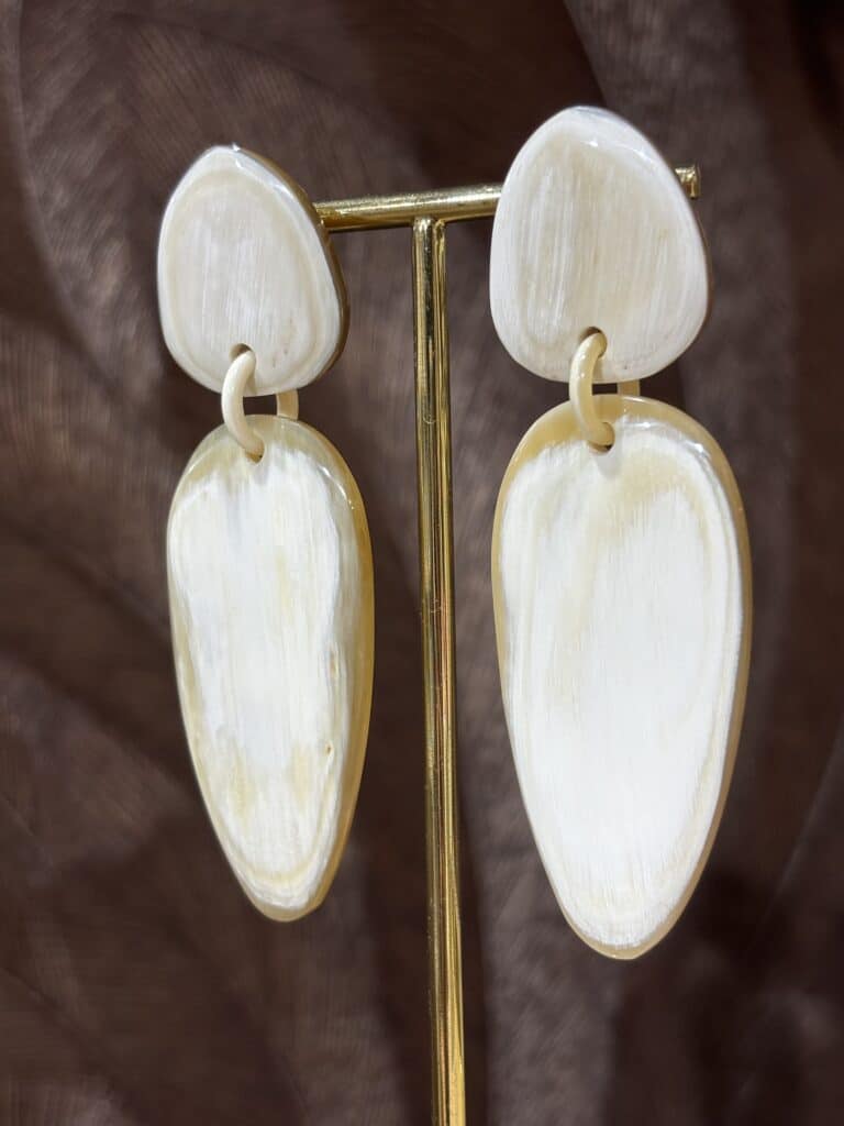 boucles d'oreilles soyang corne sohaia bijoux