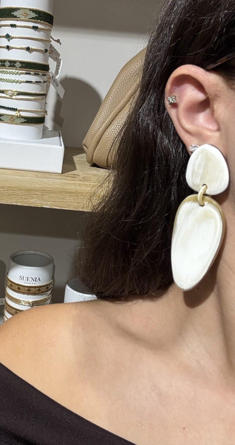 boucles d'oreilles soyang corne sohaia bijoux