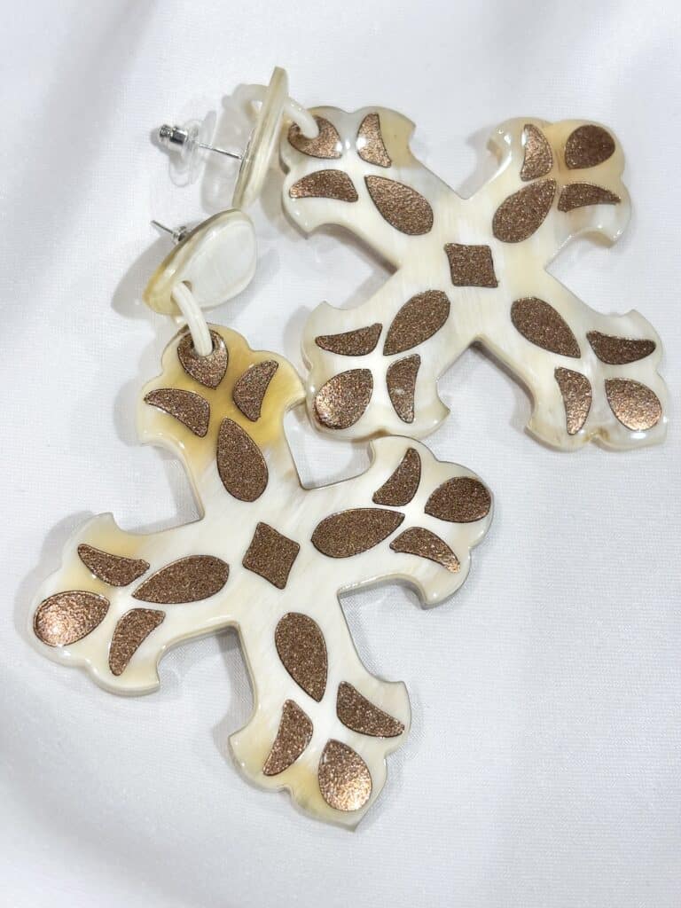 boucles d'oreilles soyang corne sohaia bijoux
