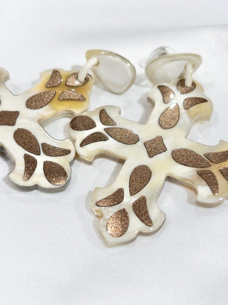 boucles d'oreilles soyang corne sohaia bijoux