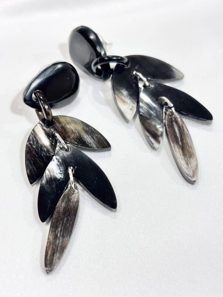 boucles d'oreilles soyang corne sohaia bijoux
