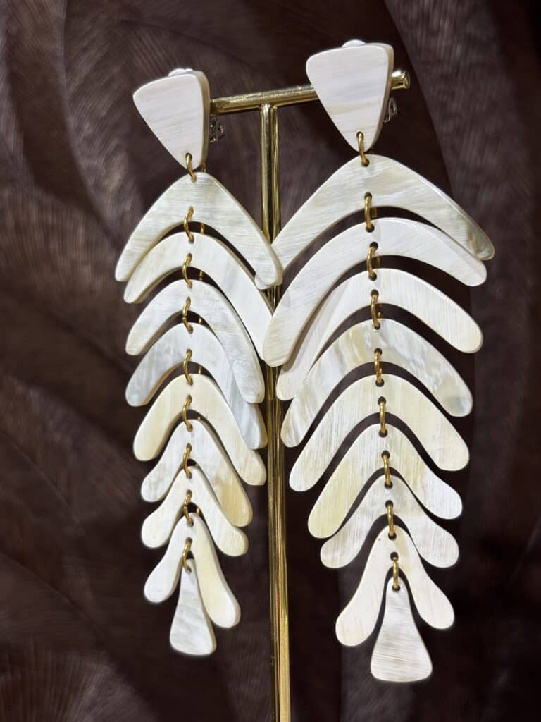 boucles d'oreilles soyang corne sohaia bijoux