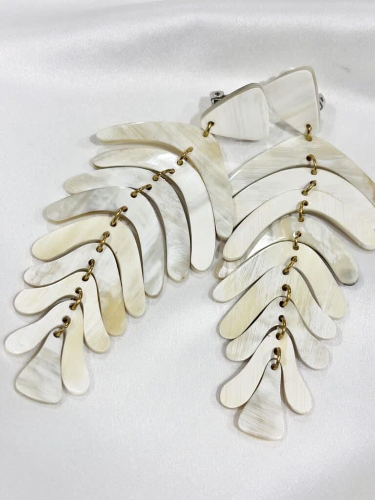 boucles d'oreilles soyang corne sohaia bijoux