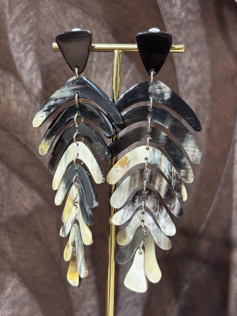 boucles d'oreilles soyang corne sohaia bijoux