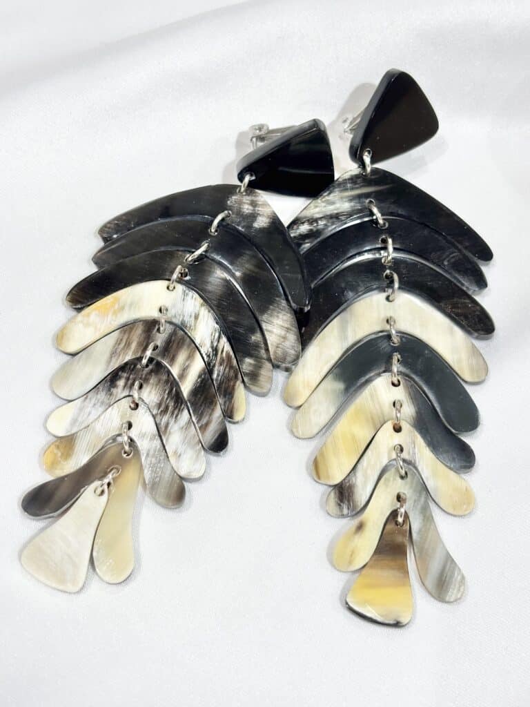 boucles d'oreilles soyang corne sohaia bijoux