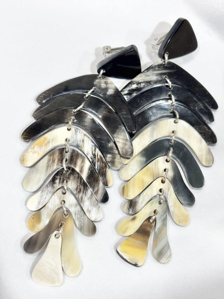 boucles d'oreilles soyang corne sohaia bijoux