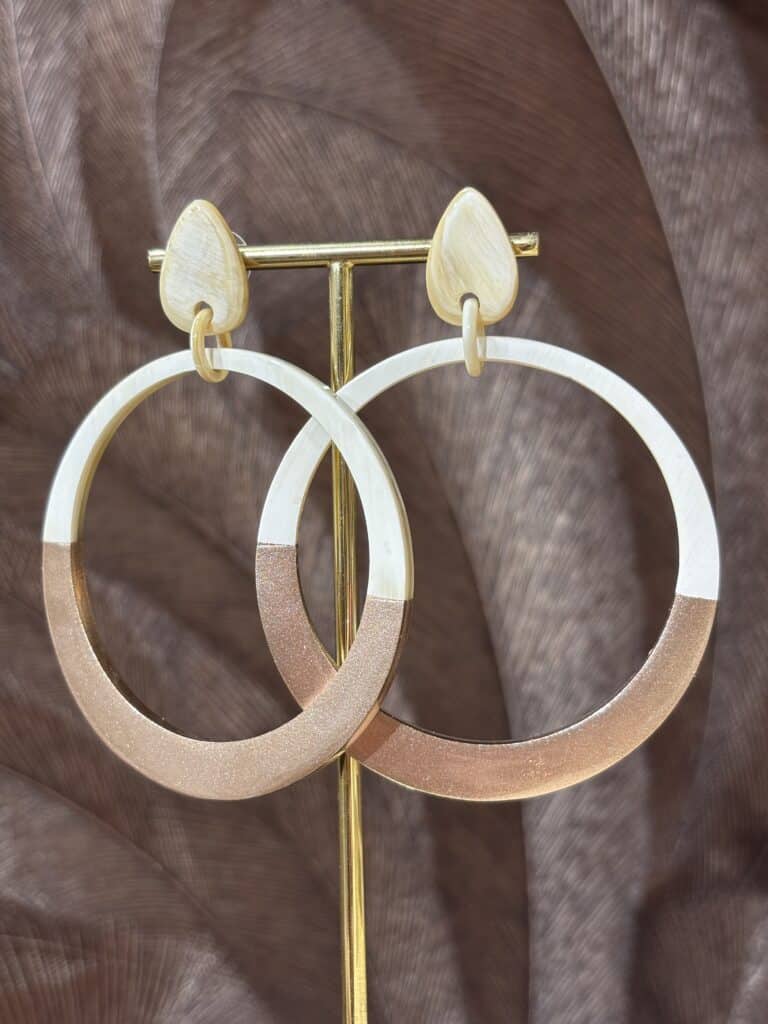 boucles d'oreilles soyang corne sohaia bijoux