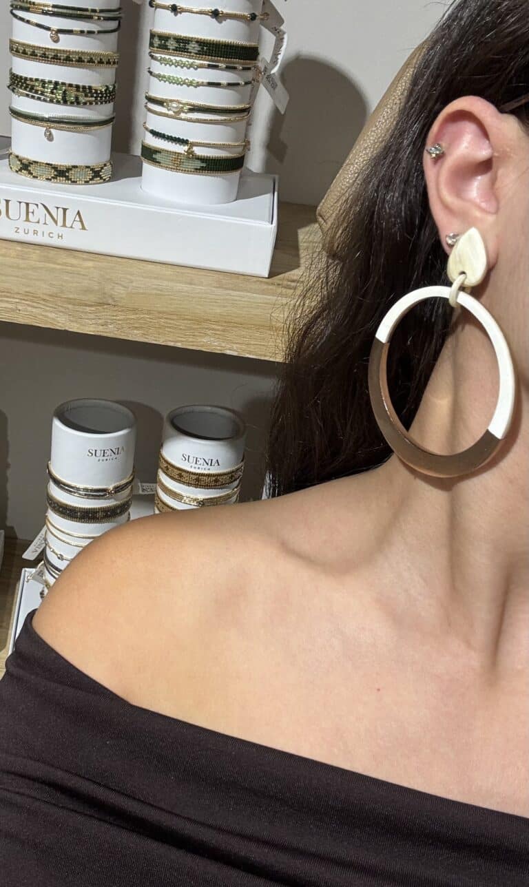 boucles d'oreilles soyang corne sohaia bijoux
