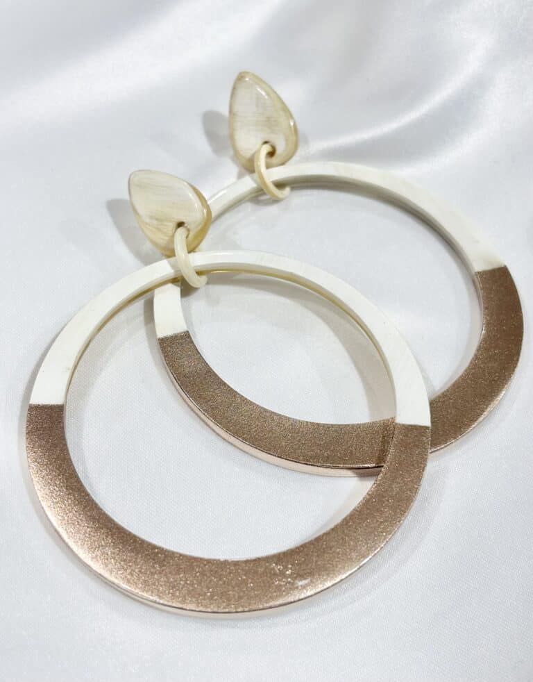 boucles d'oreilles soyang corne sohaia bijoux