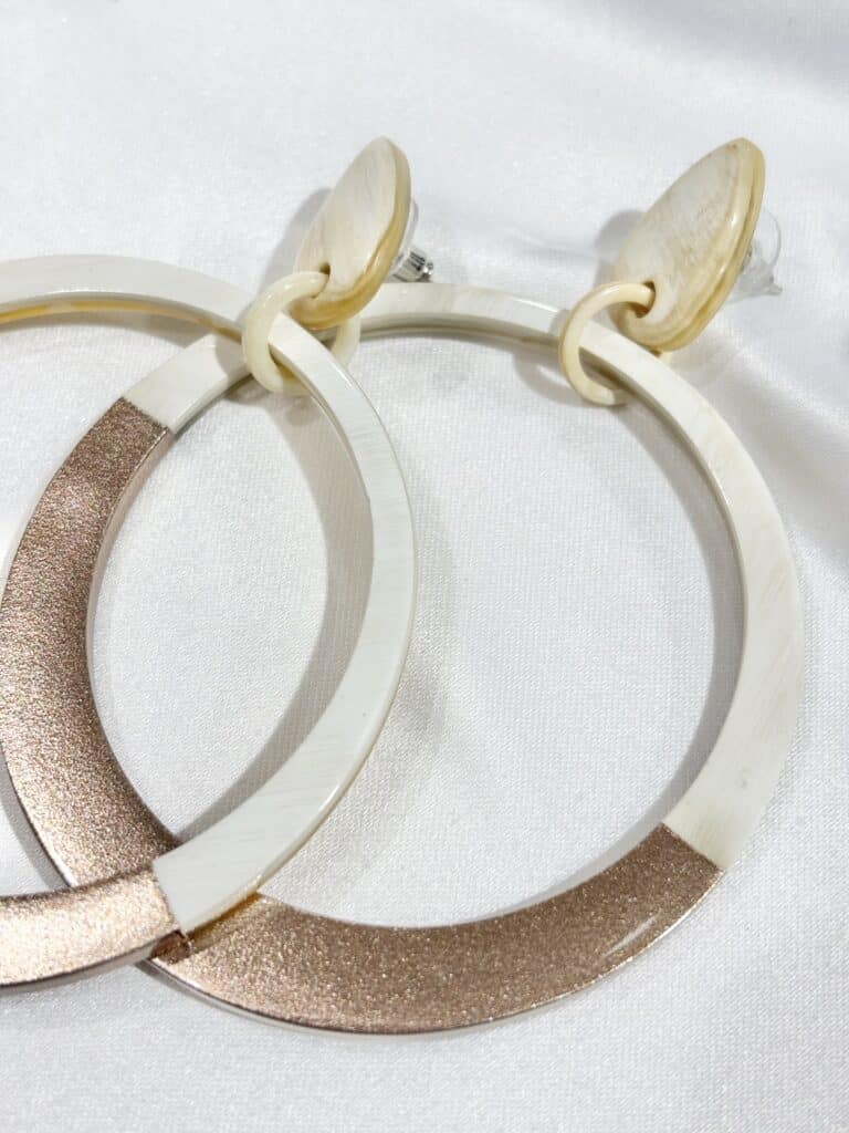 boucles d'oreilles soyang corne sohaia bijoux