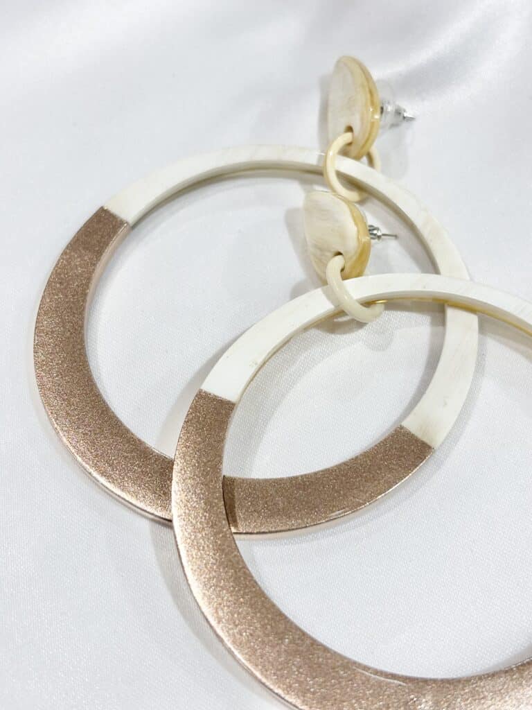 boucles d'oreilles soyang corne sohaia bijoux