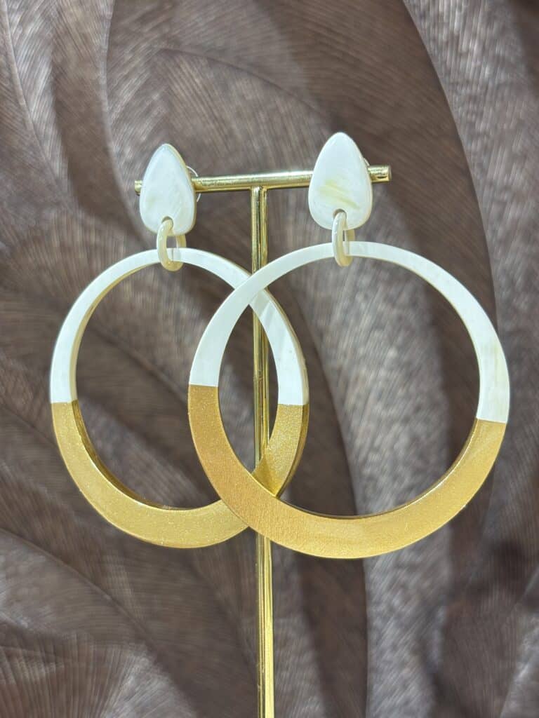 boucles d'oreilles soyang corne sohaia bijoux