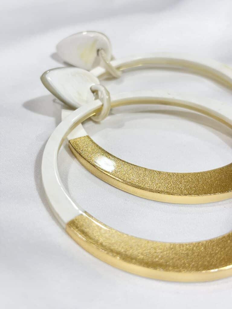 boucles d'oreilles soyang corne sohaia bijoux