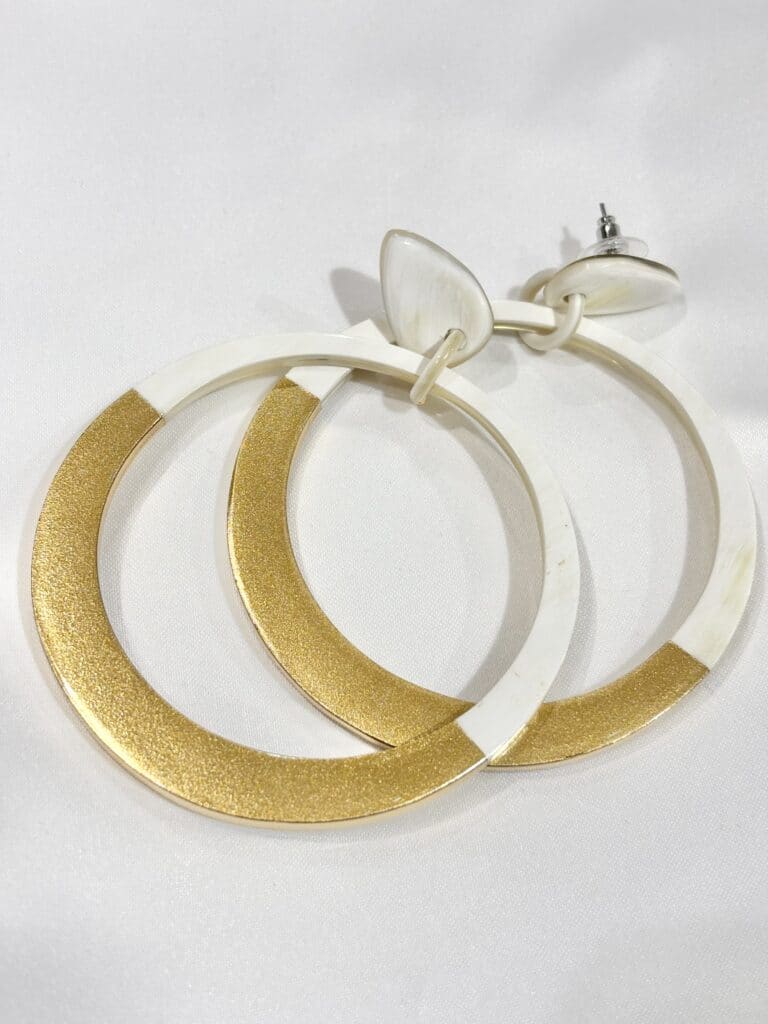 boucles d'oreilles soyang corne sohaia bijoux
