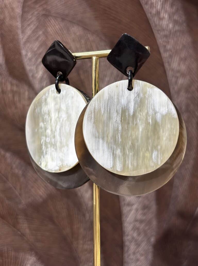 boucles d'oreilles soyang corne sohaia bijoux