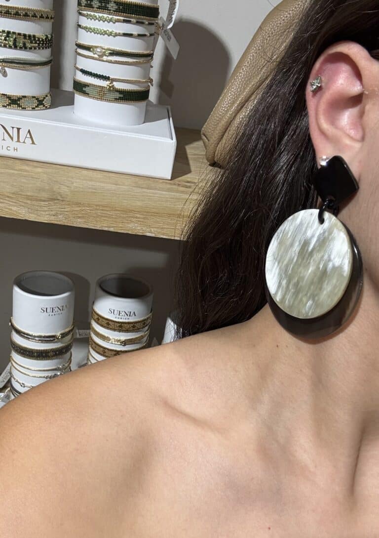 boucles d'oreilles soyang corne sohaia bijoux