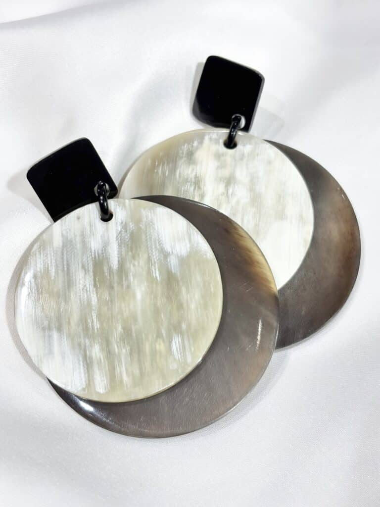 boucles d'oreilles soyang corne sohaia bijoux