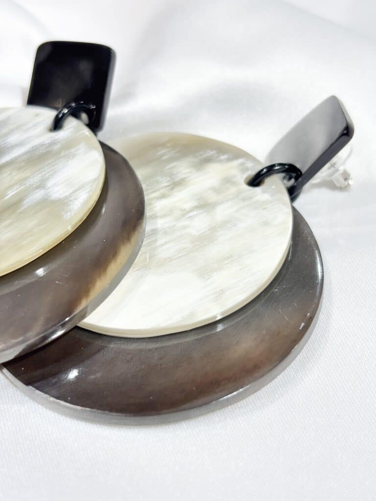 boucles d'oreilles soyang corne sohaia bijoux
