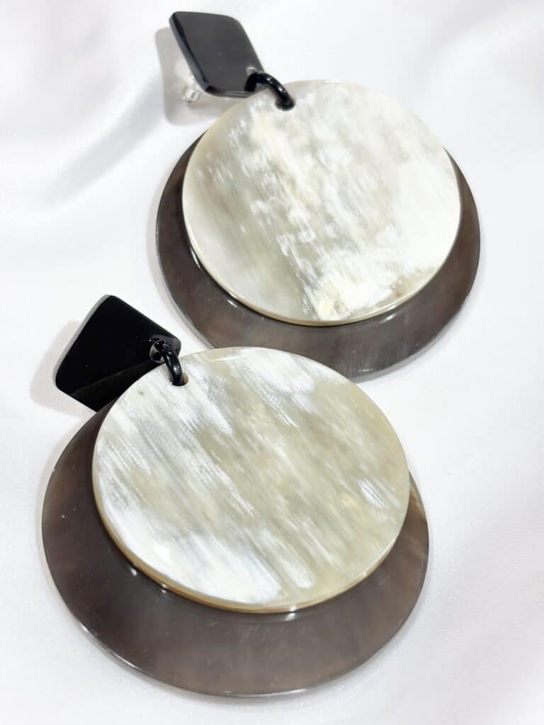 boucles d'oreilles soyang corne sohaia bijoux