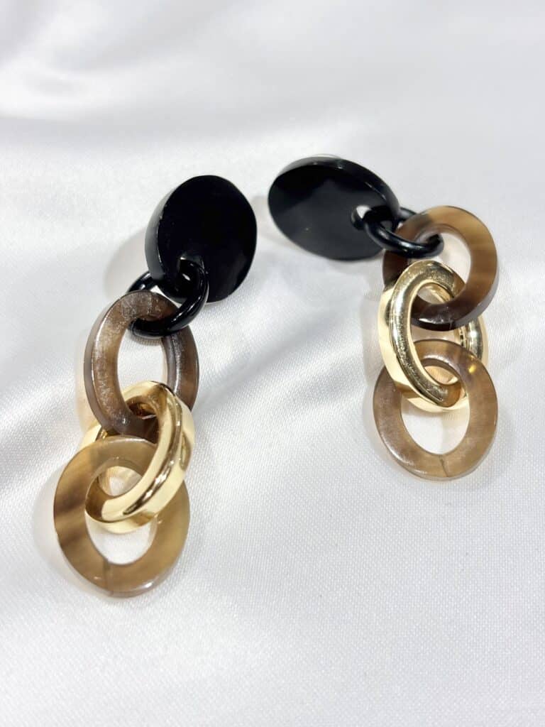 boucles d'oreilles soyang corne sohaia bijoux