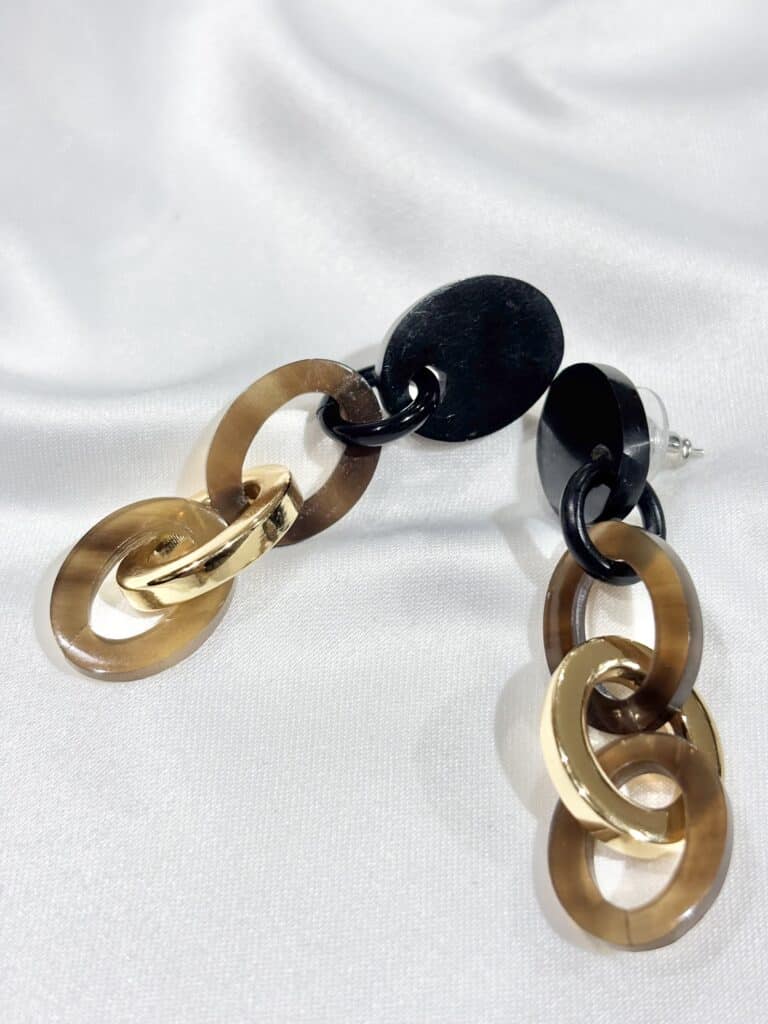 boucles d'oreilles soyang corne sohaia bijoux