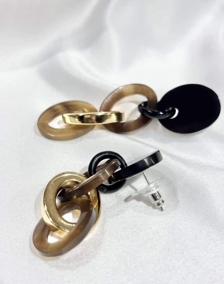 boucles d'oreilles soyang corne sohaia bijoux