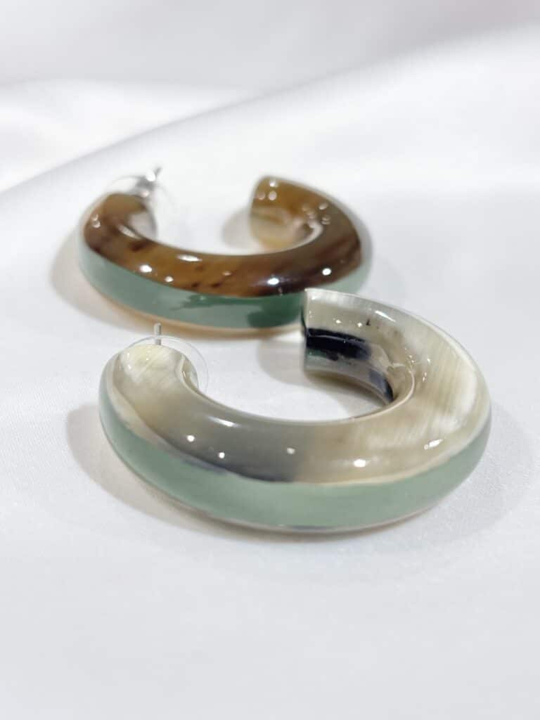 boucles d'oreilles soyang corne sohaia bijoux